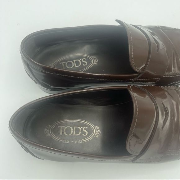 Tods Leather Brown loafers main image 9